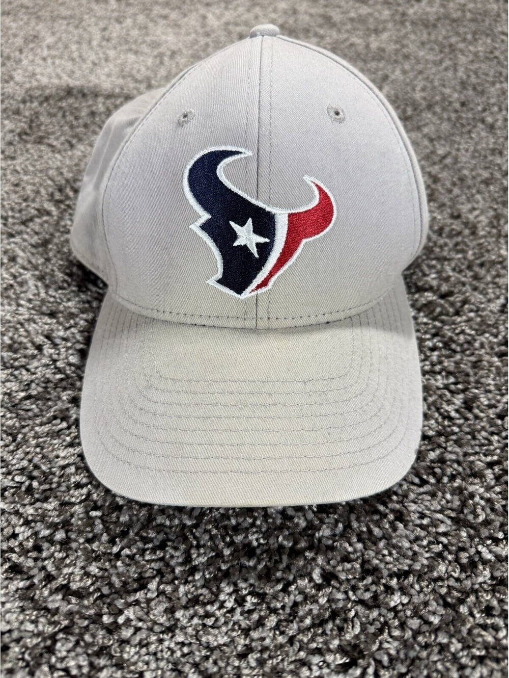 Houston Texans Hat Cap Strap Back NFL Football Beige Adjustable